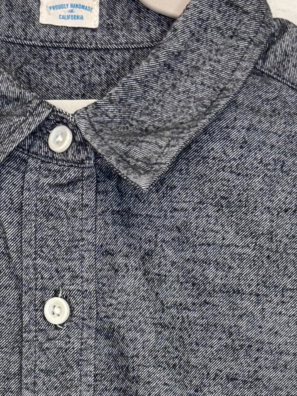 Taylor Stitch Women's Small Womens Flannel Navy Blue Button Up Long Sleeve Shirt - Picture 3 of 6